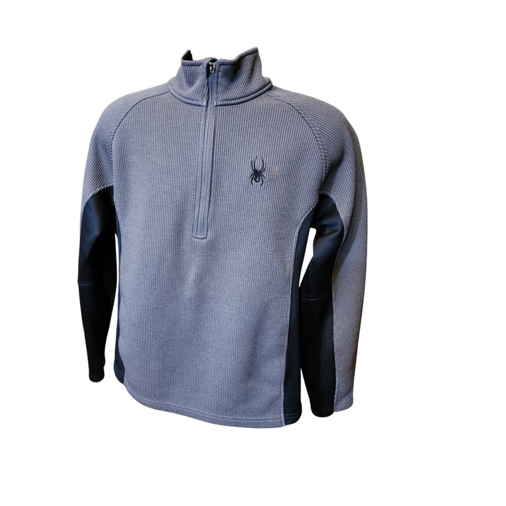 Spyder Pullover Mens Medium Athletic Zip Long Sleeve Sweatshirt Fleece Outerwear